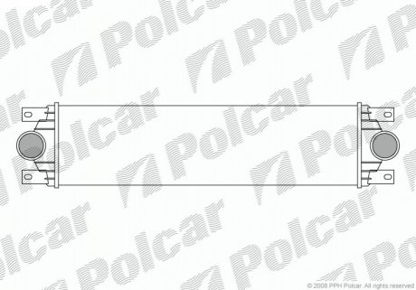 Радіатор повітря (Інтеркулер) Polcar 6041J8-1 (фото 1)