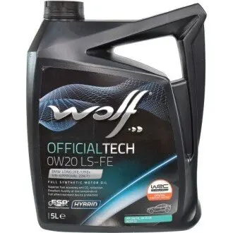 Фото officialtech 0w20 ls-fe 5lx4 Wolf 8339479 OFFICIALTECH 0W20 LS-FE 5Lx4 Wolf 8339479