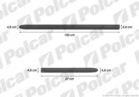 Накладки бічні компл. правий Polcar 99LBP407