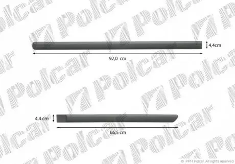 Накладки боковые компл. правый Polcar 99LBP426