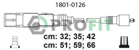 Комплект проводів запалювання PROFIT 18010126