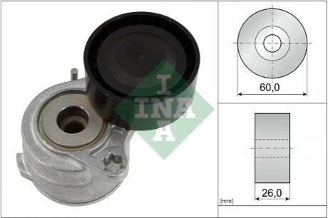 Натяжник ременя генератора Citroen Berlingo/Opel Combo/Peugeot Partner 1.2 PureTech 18- INA 534065310