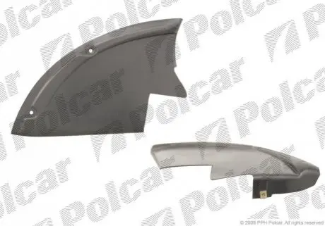 Защита бампера нижний левый Polcar 6713FL-4