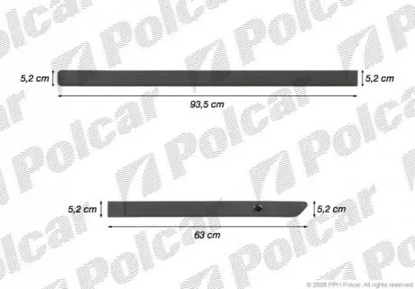 Накладки боковые компл. левый Polcar 99LBL409