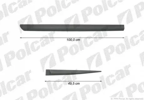 Накладки бічні компл. лівий Polcar 99LBL419