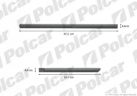 Накладки боковые компл. левый Polcar 99LBL427