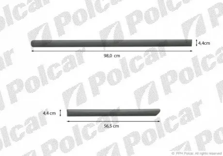 Накладки бічні компл. лівий Polcar 99LBL429