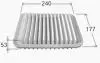 ФІЛЬТР ПОВІТРЯ COROLLA/AURIS 1ZRFE/4ZZFE 06- JS ASAKASHI A1013 (фото 1)