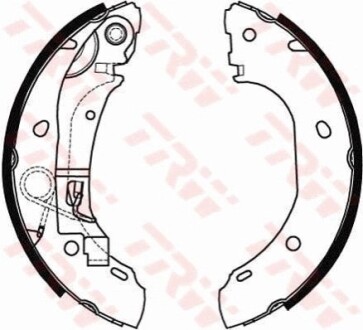 Комплект гальмівних колодок TRW GS8472 (фото 1)