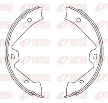 Колодки тормозные барабанные REMSA 467500