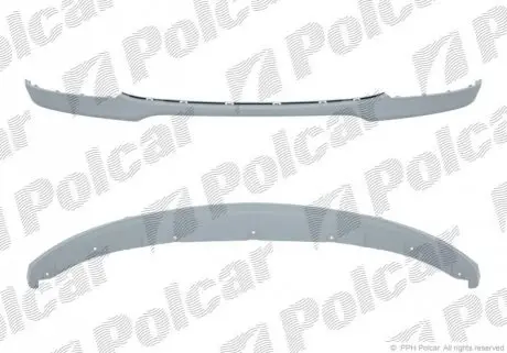 Спойлер бампера переднего Polcar 200125-1