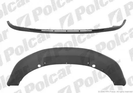 Спойлер бампера переднего Polcar 692225