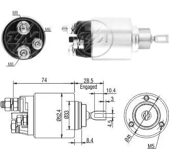 Втягуюче реле стартера ZM ZM6381