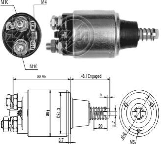 Втягивающее реле стартера ZM ZM648