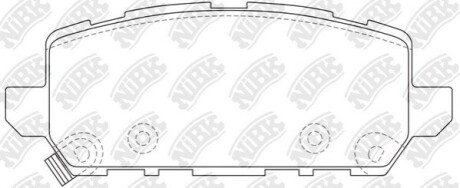 Колодки дискового тормоза NiBK PN8812