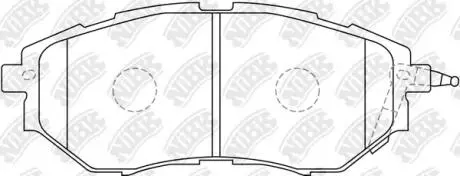 Колодки дискового гальма NiBK PN7499