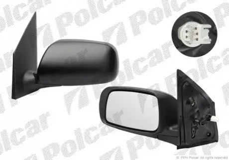 Дзеркало зовнішнє правий Polcar 2613522M