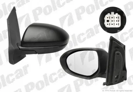 Зеркало наружное правый Polcar 4533522M