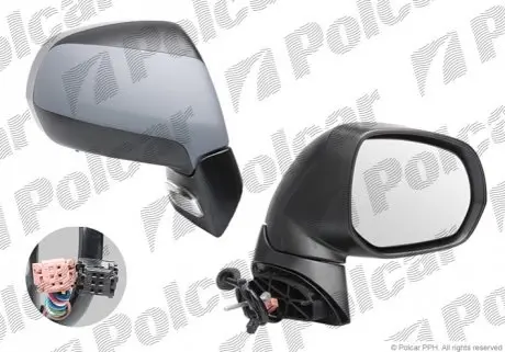 Зеркало наружное правый Polcar 5780524M