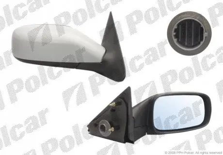 Дзеркало зовнішнє правий Polcar 6037525M