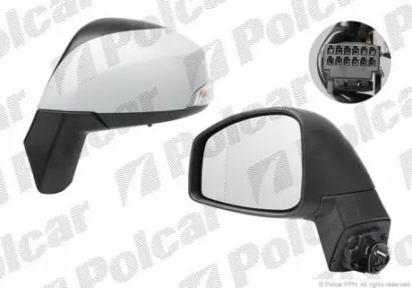 Дзеркало зовнішнє правий Polcar 6073524M