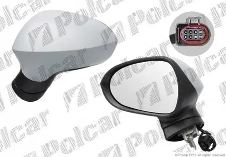 Дзеркало зовнішнє правий Polcar 67265291M