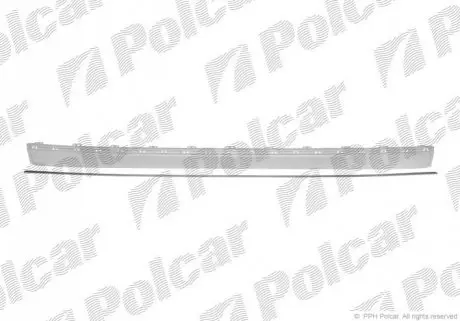 Накладка бампера середня Polcar 501696-7