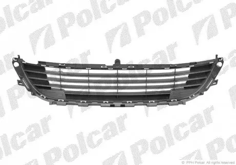 Решетка в бампер средняя Polcar 233827-J