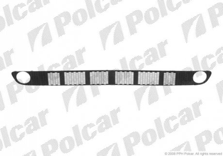 Решетка в бампер средняя Polcar 275727-1 (фото 1)