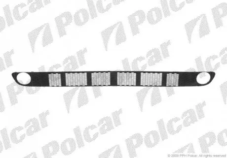 Решетка в бампер средняя Polcar 275727-1
