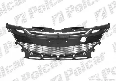 Решетка в бампер средняя Polcar 454227-1