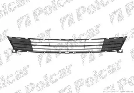Решітка в бампер середня Polcar 456127