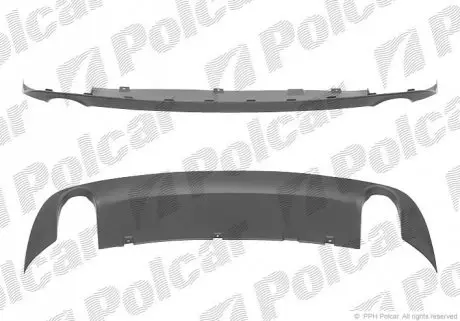 Спойлер бампера заднього Polcar 133999