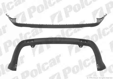 Спойлер бампера заднего Polcar 320299-1