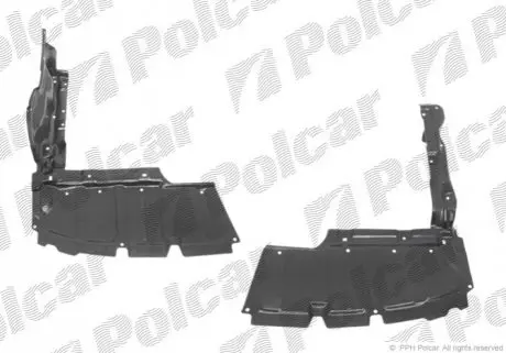 Защита под двигатель правая Polcar 81253461Q