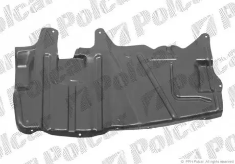 Защита под двигатель правая Polcar 904034-6