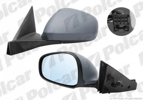 Зеркало наружное правый Polcar 1425524M