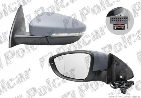 Зеркало наружное правый Polcar 95D1524M