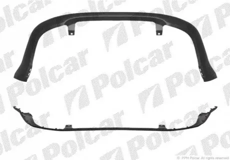 Спойлер бампера заднего Polcar 320299-2