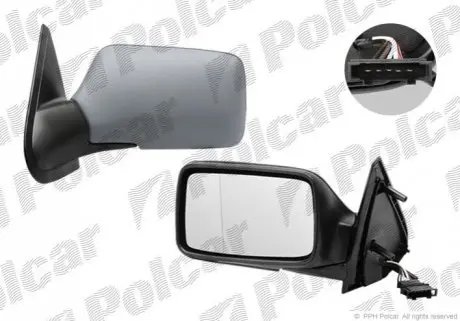 Дзеркало зовнішнє правий Polcar 9538525E