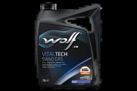 VITALTECH 5W40 ГАЗ 5Lx4 Wolf 8326097