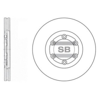 Диск тормозной передний Hi-Q (SANGSIN) SD2008