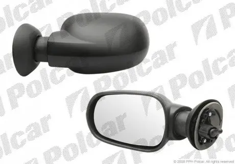 Дзеркало зовн. ліве (мех.) Dacia Logan 04- Polcar 2800511M