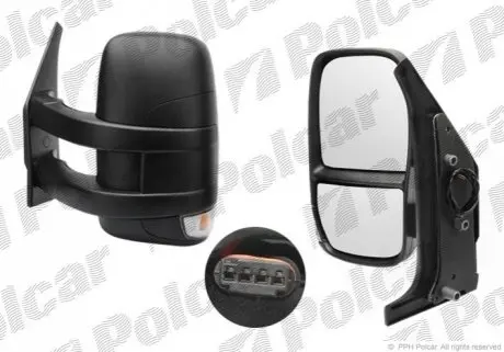 Дзеркало зовнішнє лівий Polcar 3080513M