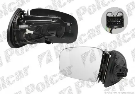 Дзеркало зовнішнє лівий Polcar 5045516M