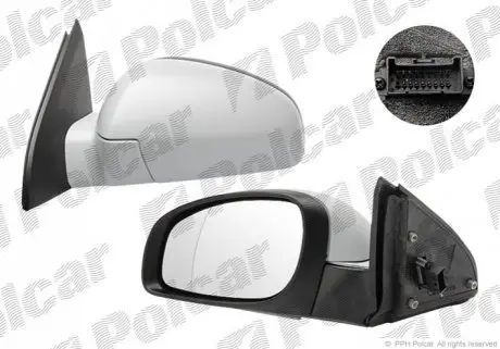 Зеркало наружное левый Polcar 5518515M