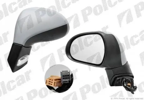 Зеркало наружное левый Polcar 5724514M
