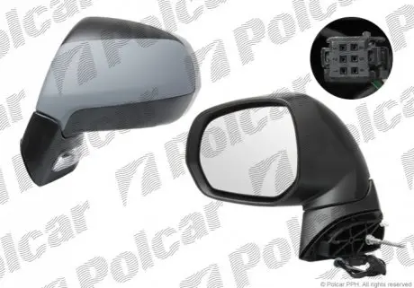 Зеркало наружное левый Polcar 5780514M
