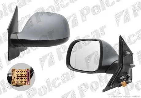Дзеркало зовнішнє лівий Polcar 9569514M