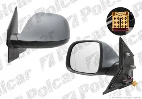 Фото дзеркало зовнішнє лівий Polcar 9569515M Дзеркало зовнішнє лівий Polcar 9569515M